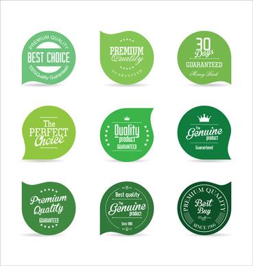 vector retro badges design set