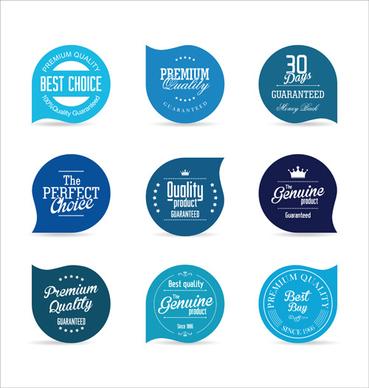 vector retro badges design set