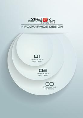 paper infographics white vector design