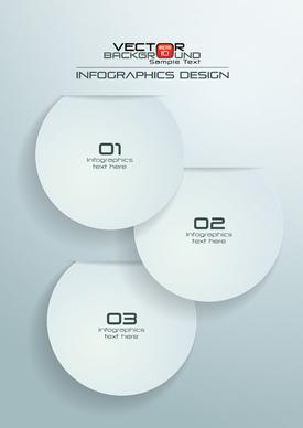 paper infographics white vector design