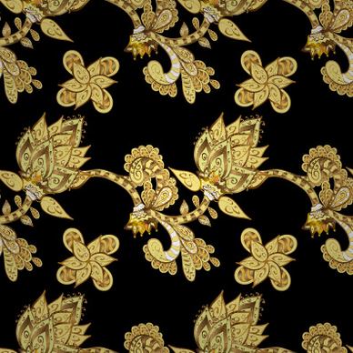 luxury ornament floral pattern seamless vecrtor