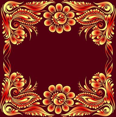 ornate floral decorative frame vectors