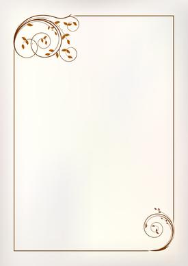 simple ornament frame vector