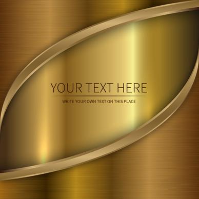 golden metallic shiny background vector