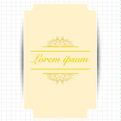 creative greeting card for your text vector