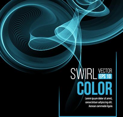 smoke swirl abstract background vector