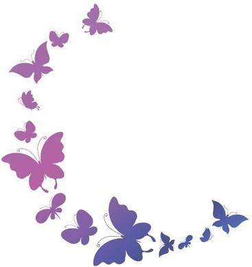 beautiful butterflies design vectors graphics