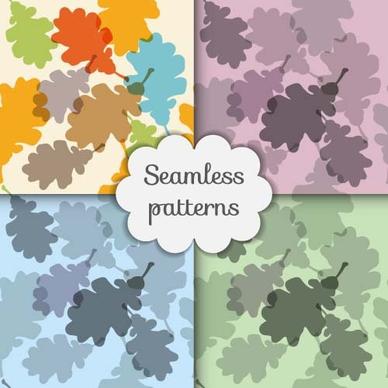 leaves seamless pattern vector