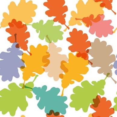 leaves seamless pattern vector