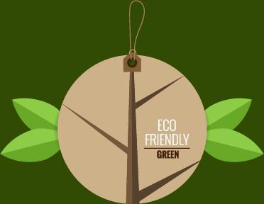 eco friendly love nature vector template