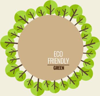 eco friendly love nature vector template