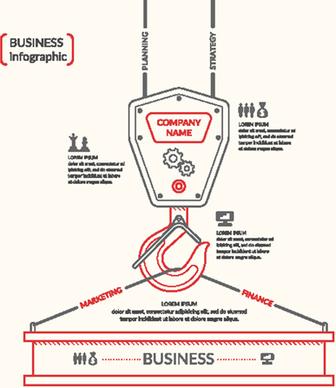 beige infographics elements business template vector