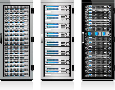 creative server design elements vector