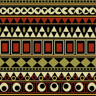 tribal pattern seamless borders vector