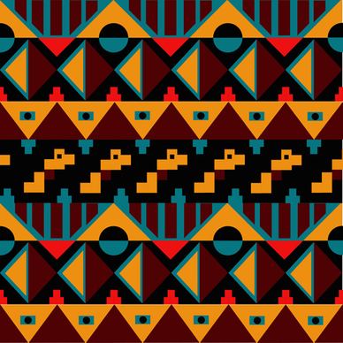 tribal pattern seamless borders vector