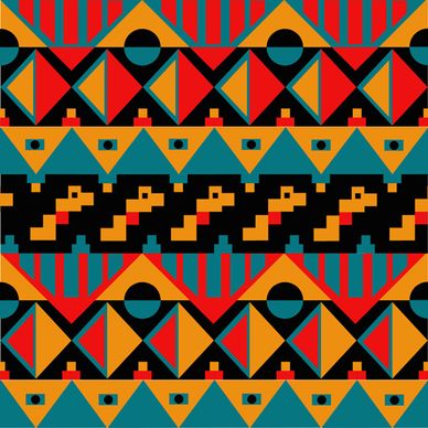 tribal pattern seamless borders vector