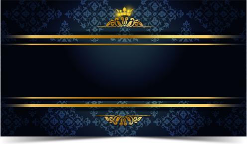 luxury vip golden with dark background vector