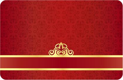 ornate decorative floral card vector