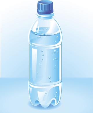 vector water bottle template