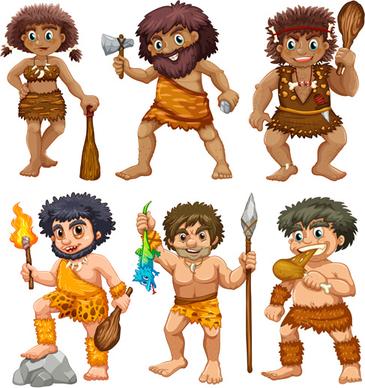 cartoon indigenous people vector