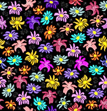 seamless floral pattern beautiful vector