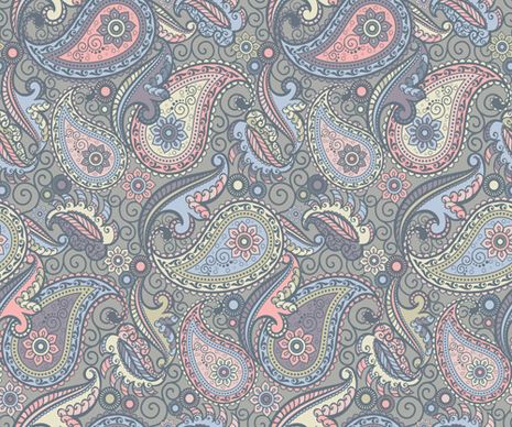 pattern paisley seamless vector