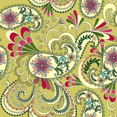 pattern paisley seamless vector