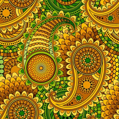 pattern paisley seamless vector