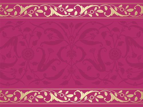 elegant ornament floral borders seamless vector