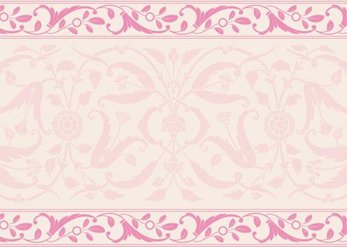 elegant ornament floral borders seamless vector