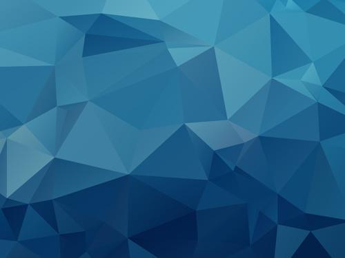 embossment triangular blue background vector