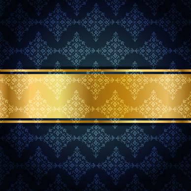 ornate vip gold background art vector