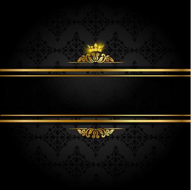 ornate vip gold background art vector