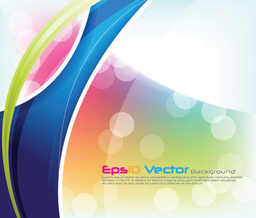 colorful abstract background set vector