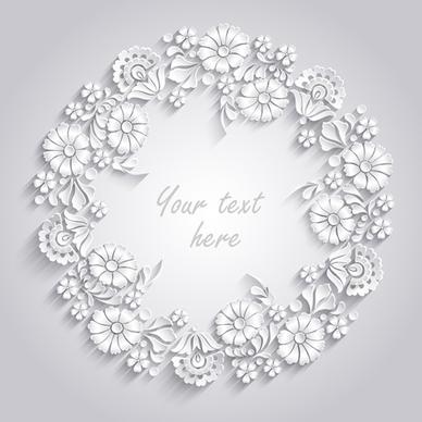 paper flower background vector