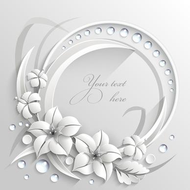 paper flower background vector