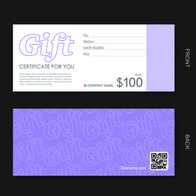 cash gift voucher creative vector