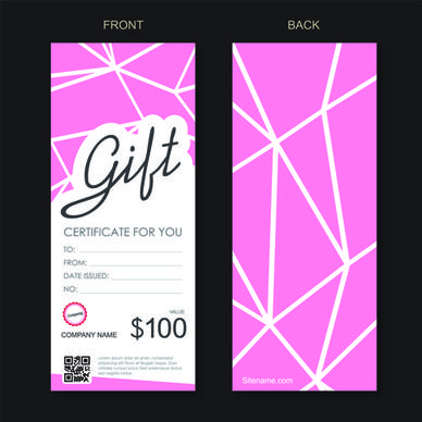 cash gift voucher creative vector