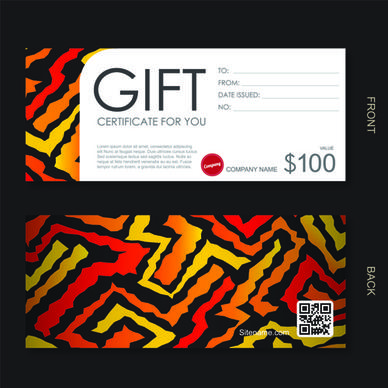 cash gift voucher creative vector