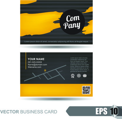 vector business card company design template