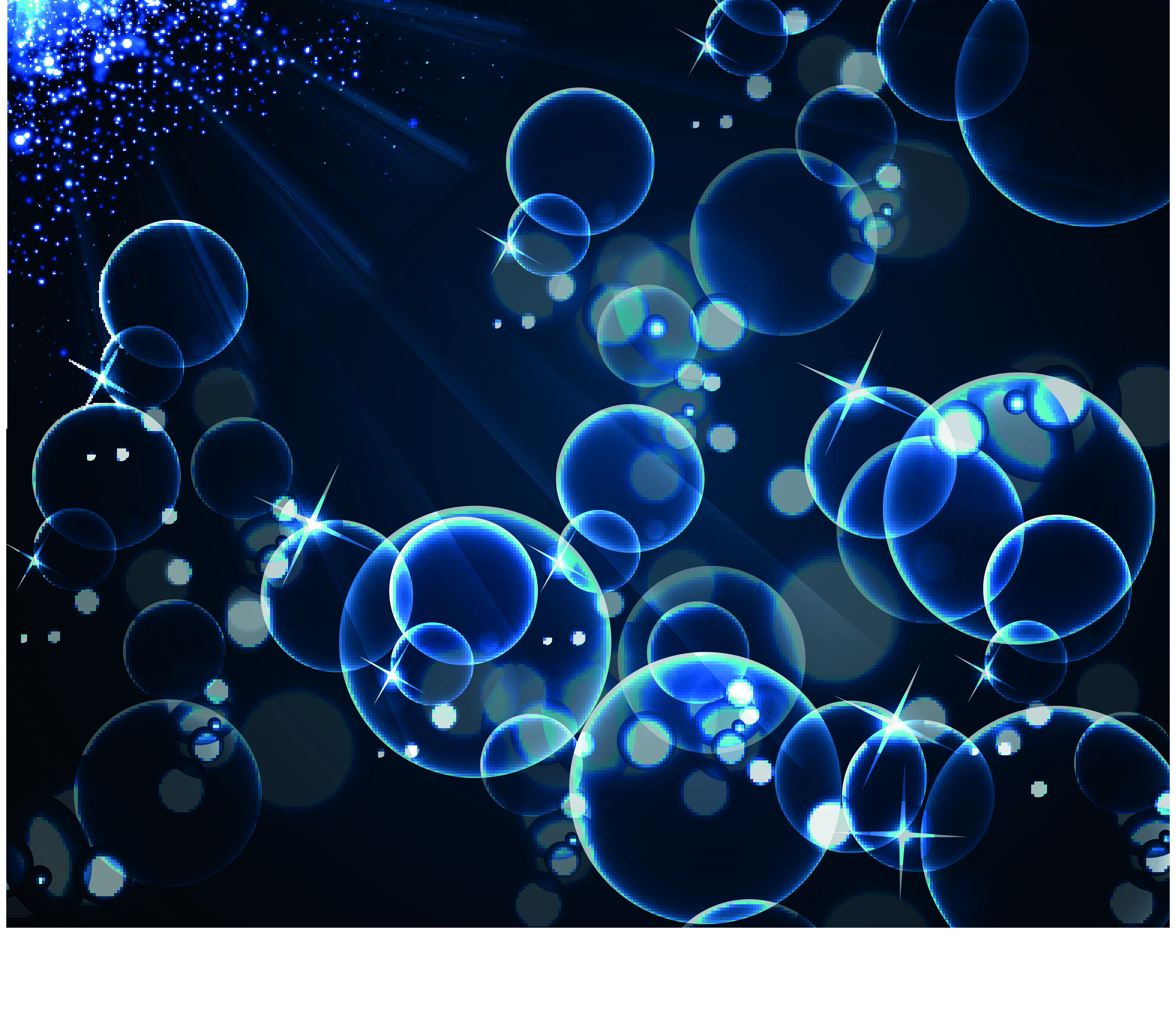 light with bubbles vector background