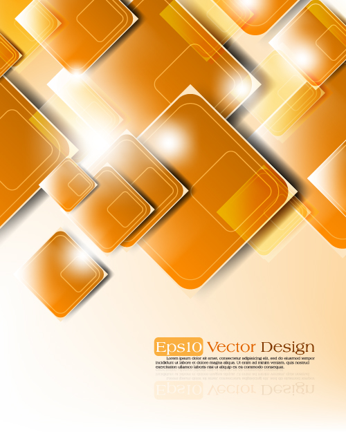 creative geometry shapes shining background vector