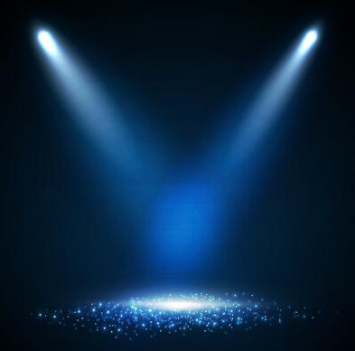 shining spotlight design vector background