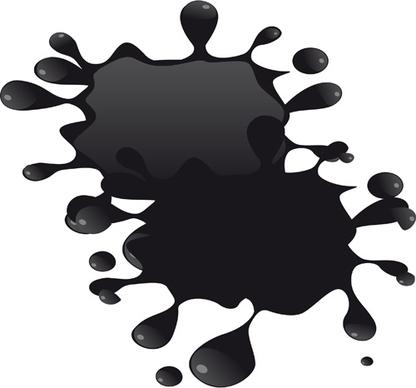 paint drop textured vector