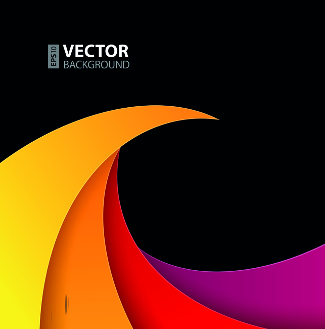 colorful creative geometry background vector set