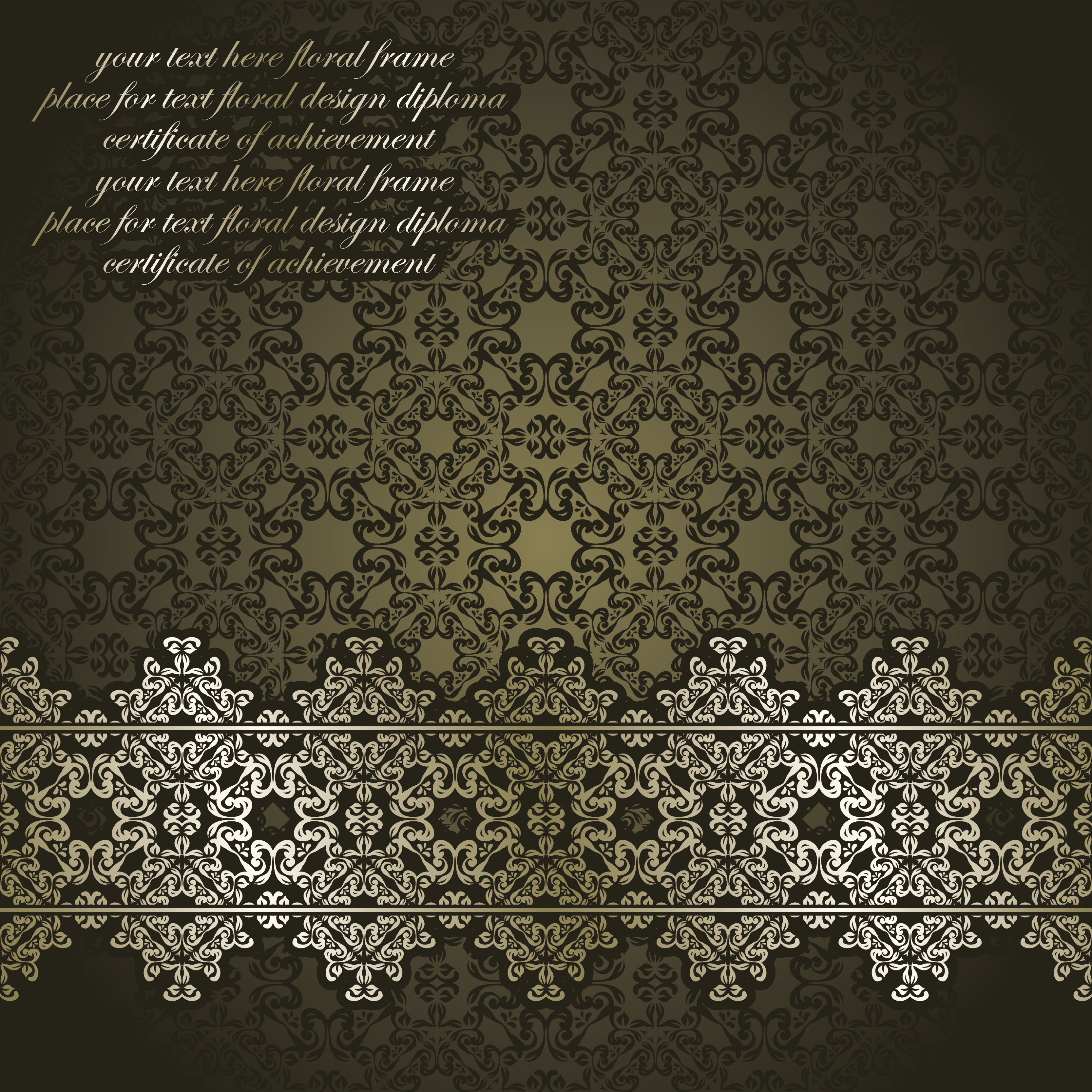 classic european pattern background vectors