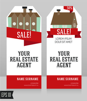 home sales card creative vector