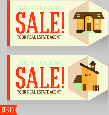 home sales card creative vector