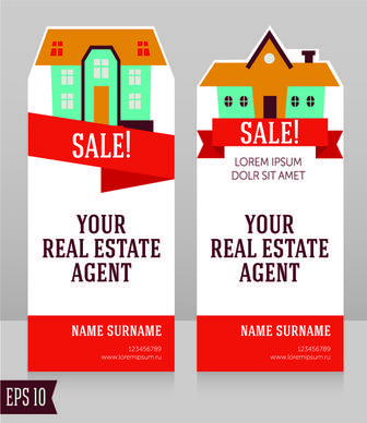 home sales card creative vector