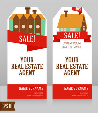 home sales card creative vector